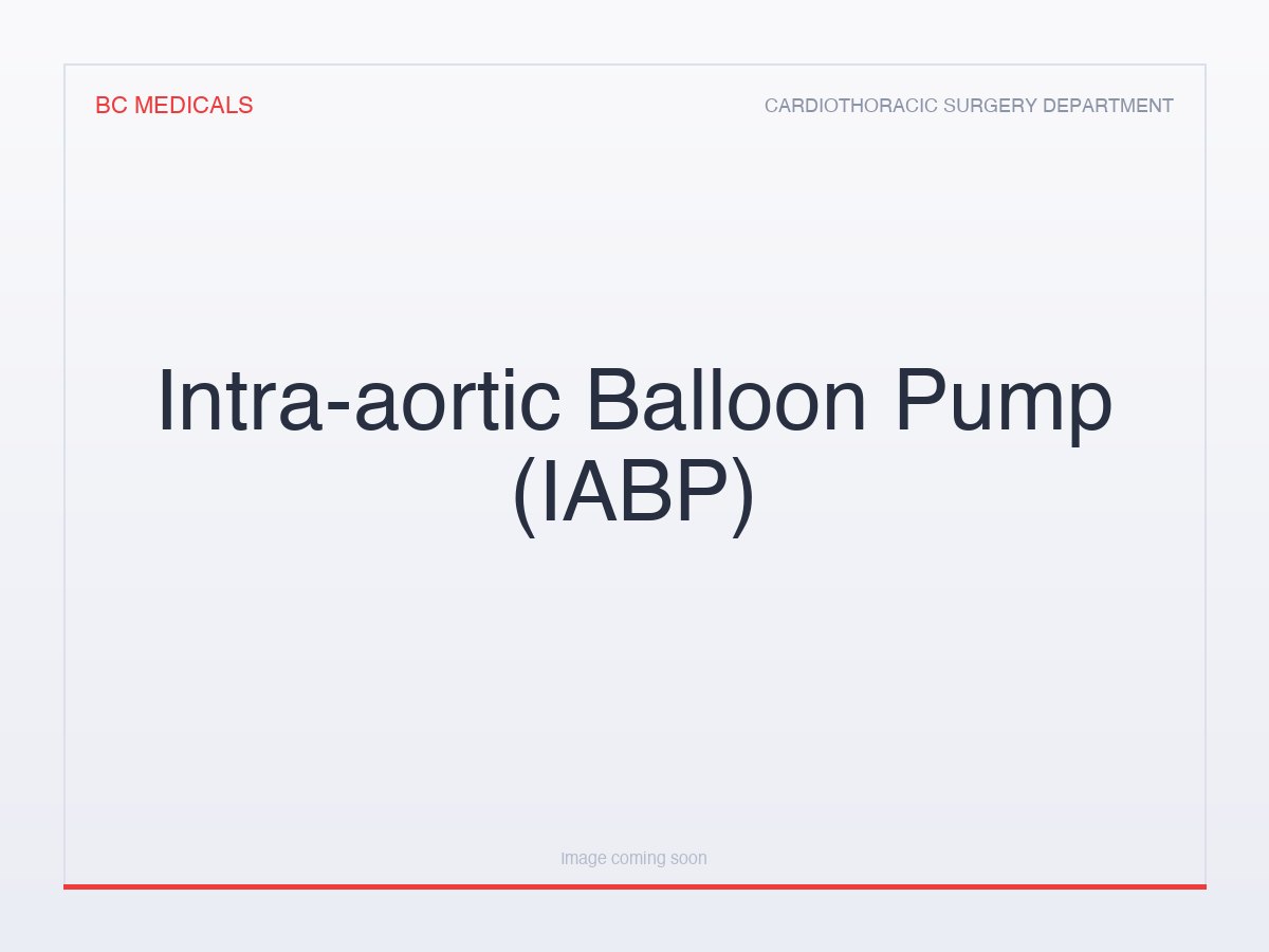 Intra-aortic Balloon Pump (IABP)