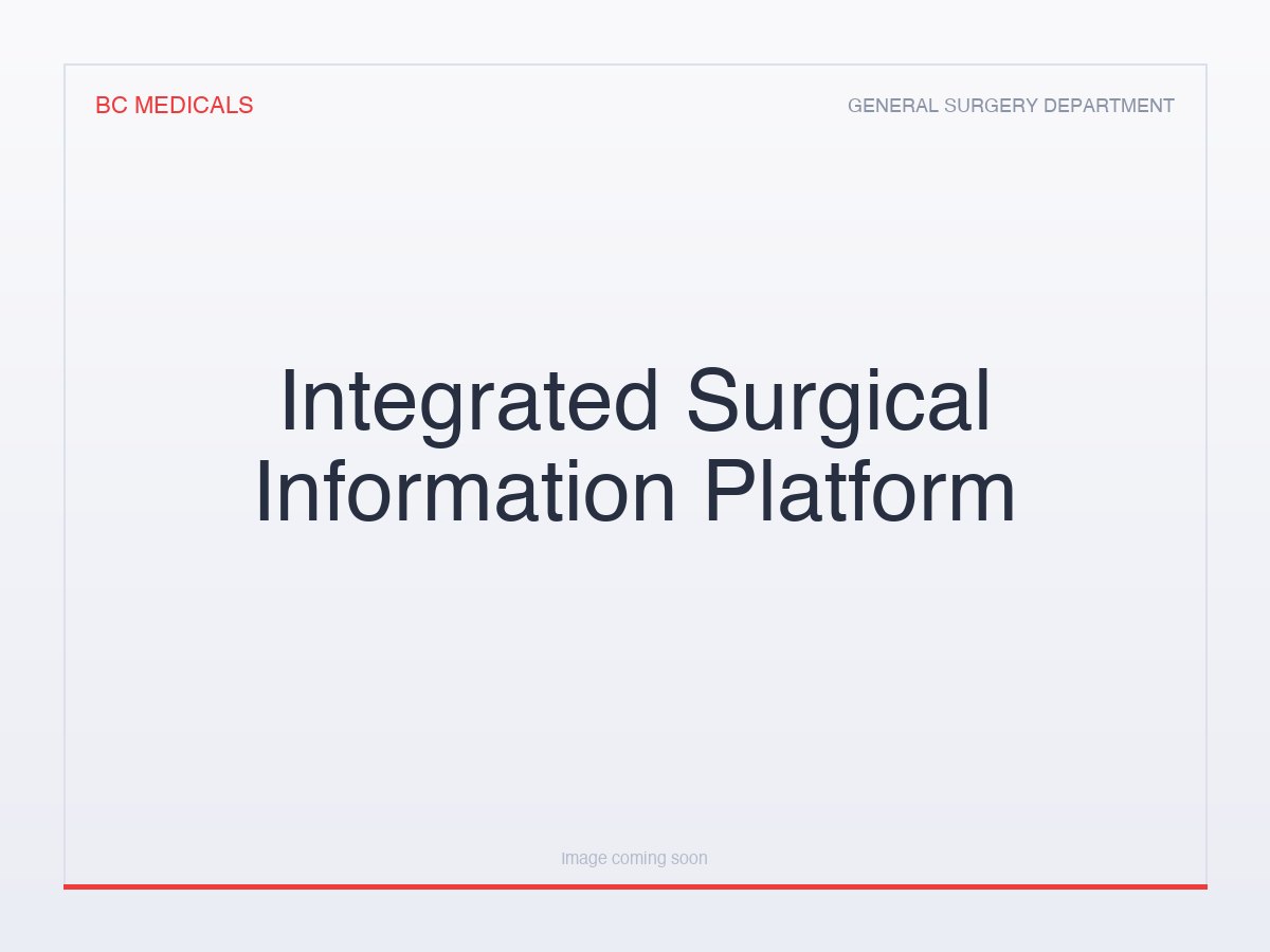 Integrated Surgical Information Platform