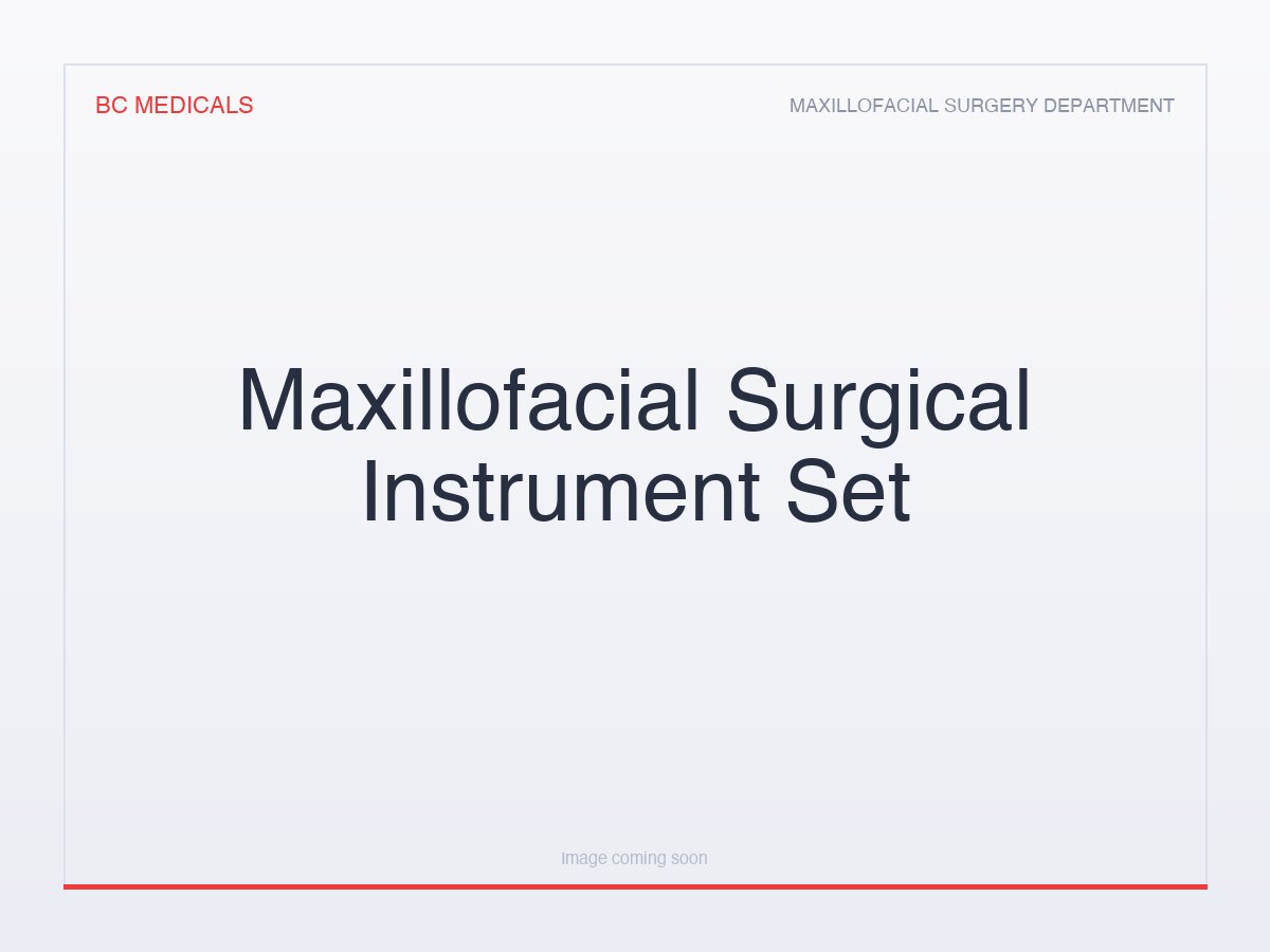 Maxillofacial Surgical Instrument Set