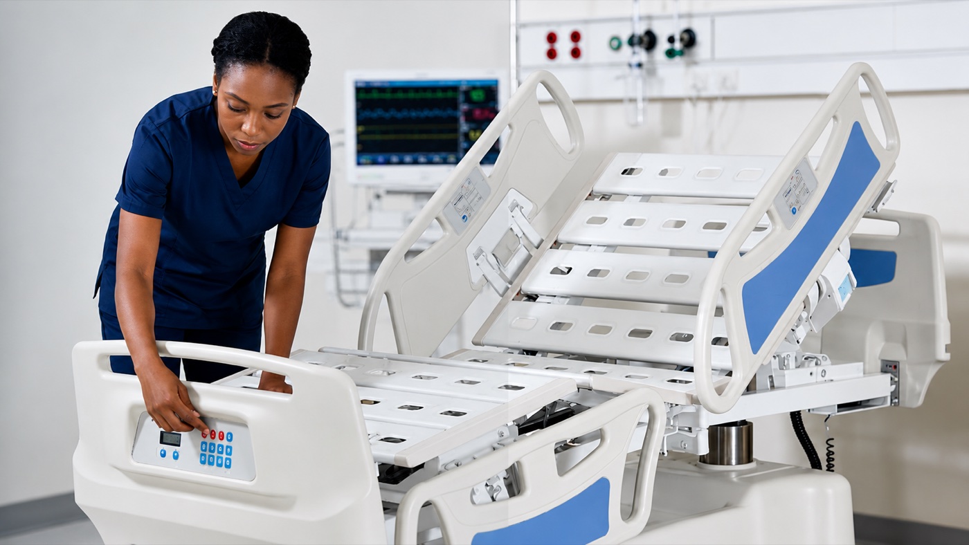 5-Function Electric ICU Bed with Weighing Scale variant