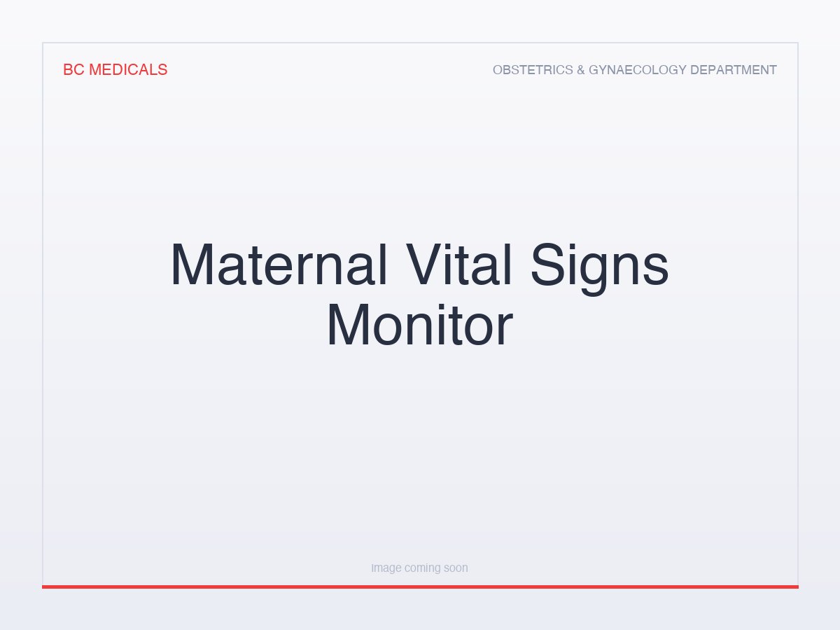 Maternal Vital Signs Monitor