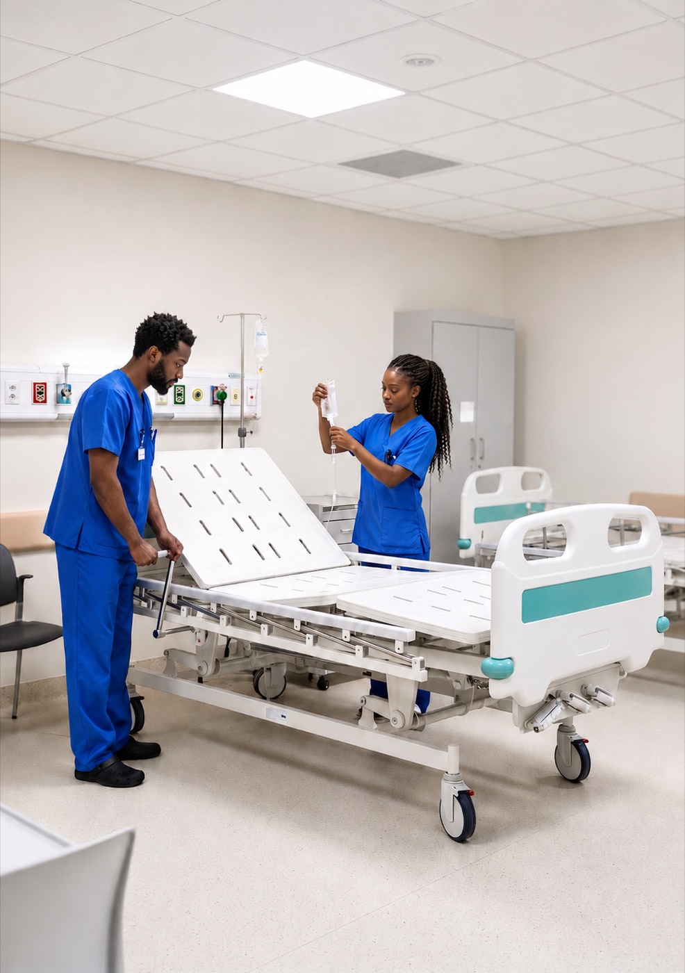 Multisegmented Hospital Bed variant
