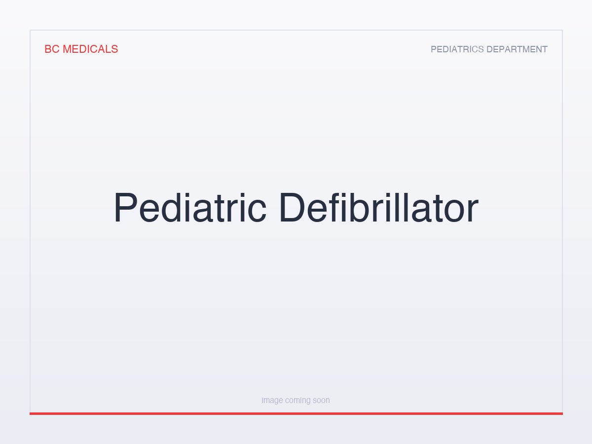 Pediatric Defibrillator