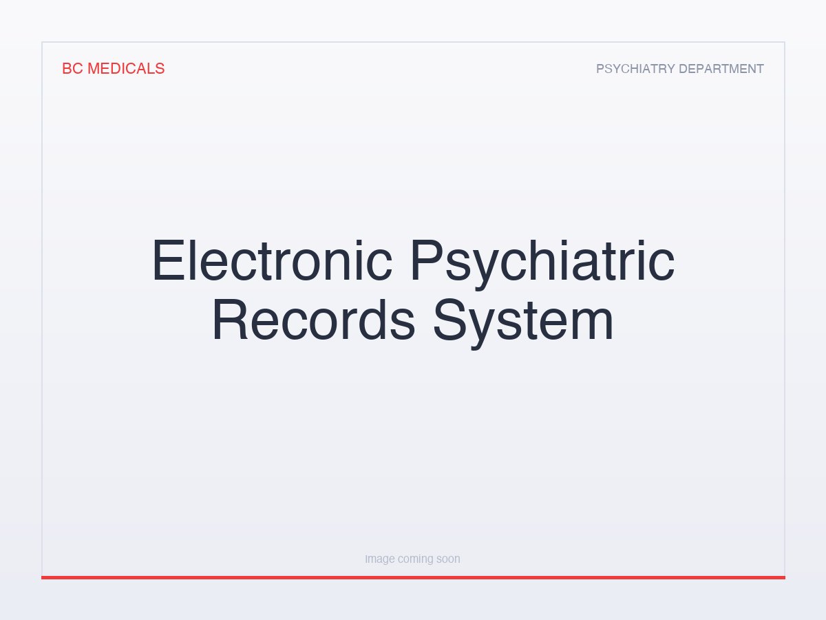 Electronic Psychiatric Records System
