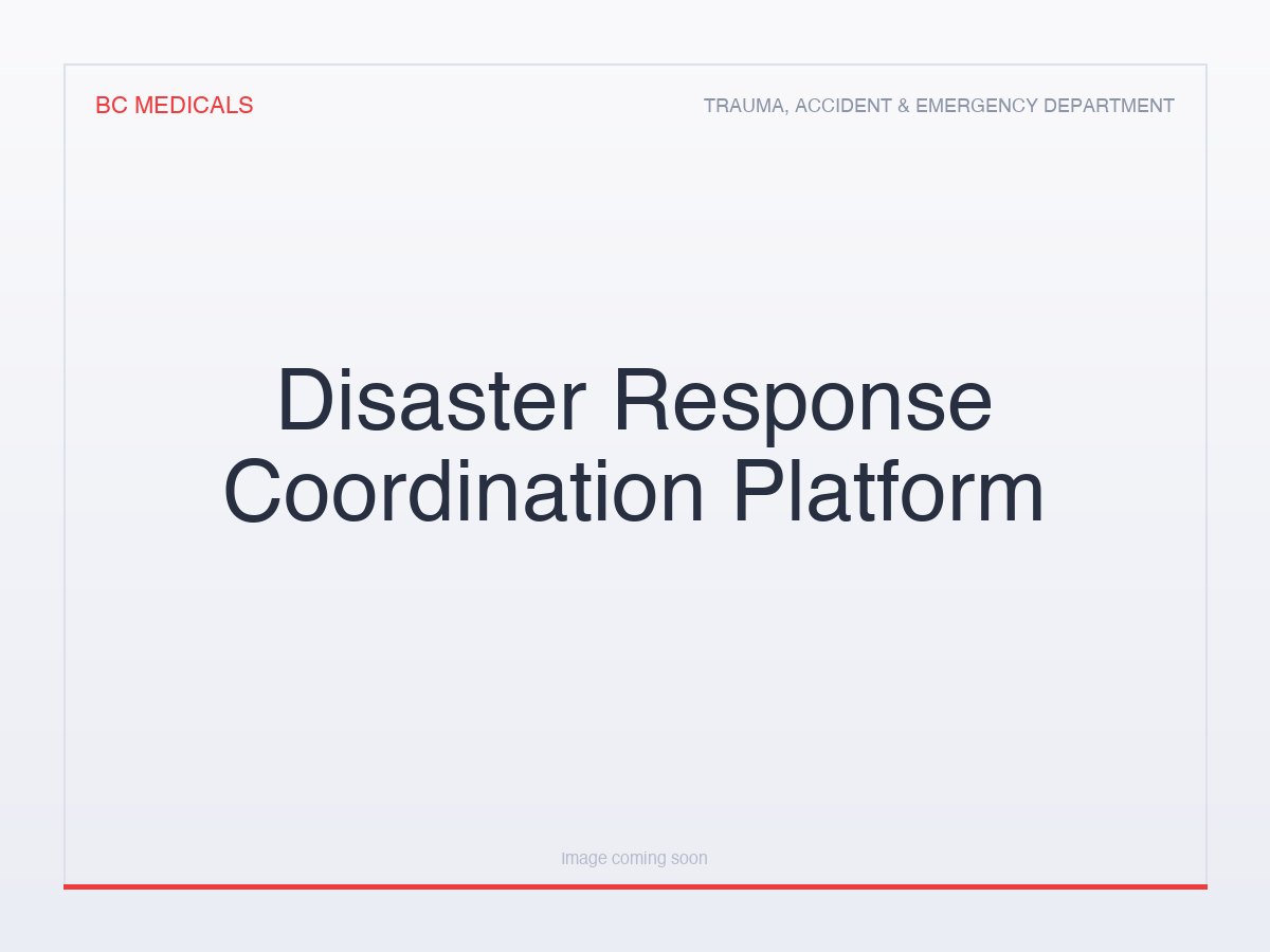 Disaster Response Coordination Platform