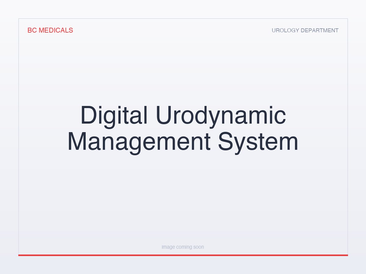 Digital Urodynamic Management System
