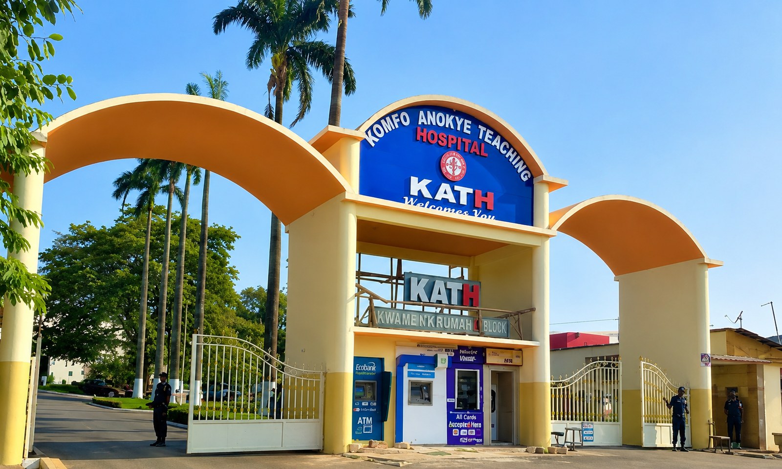 KATH welcome entrance / Kwame Nkrumah Block